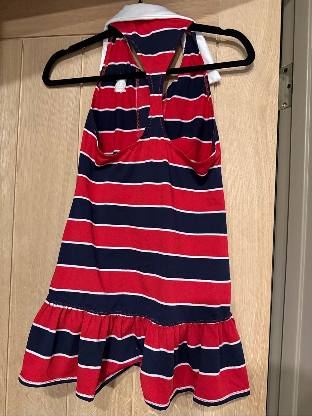 Juicy Couture Surf Royalty Striped Halter Ruffle Dress Sz XS/P
